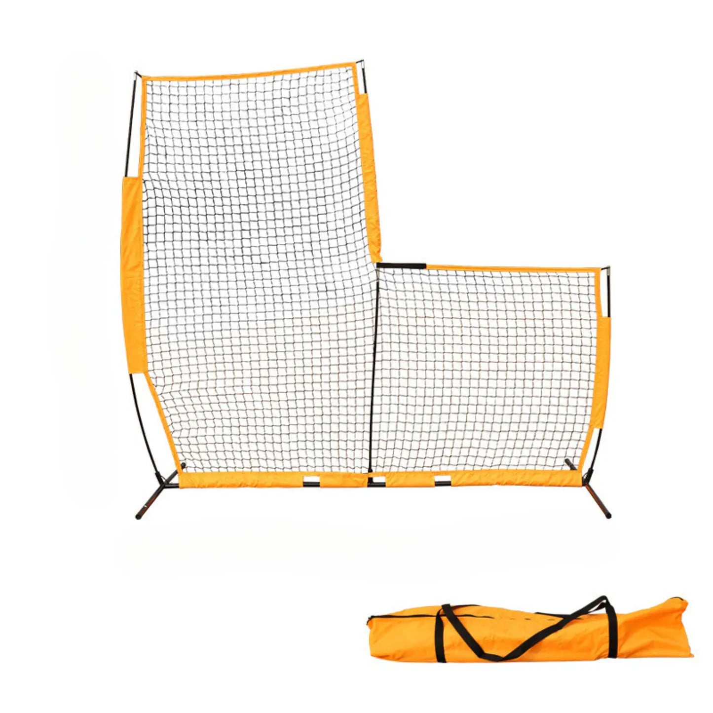 Baseball Training and Rebound Net with L-Shaped Frame