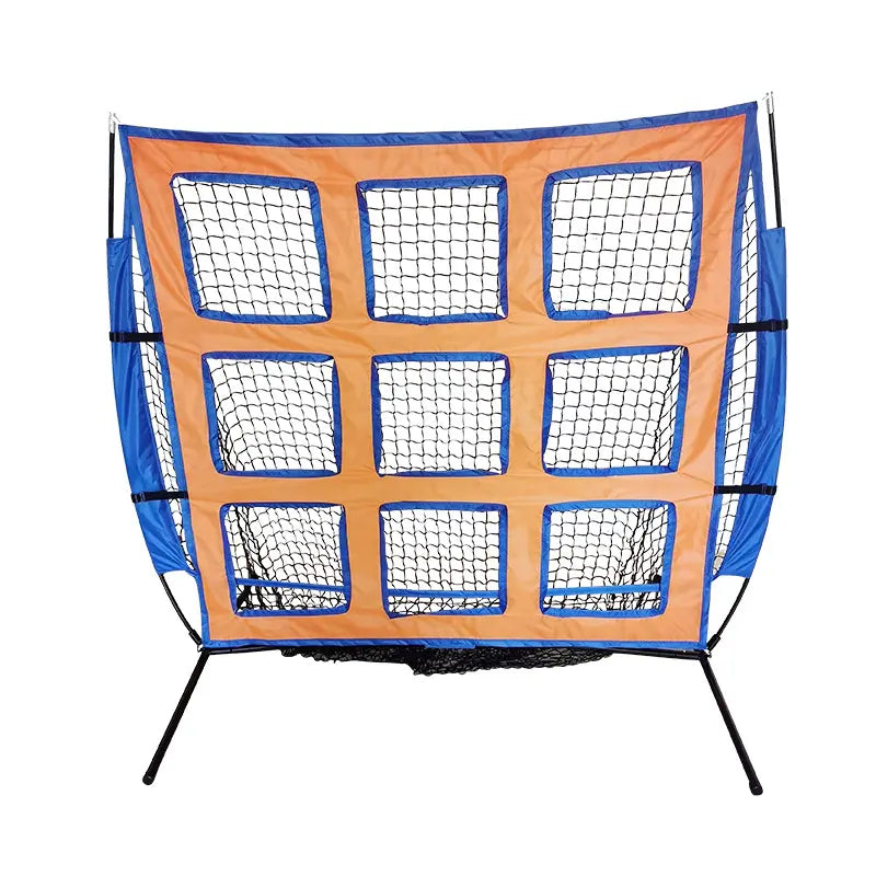 Portable 9-Hole Disc Toss Net for Outdoor Sports and Baseball Practice