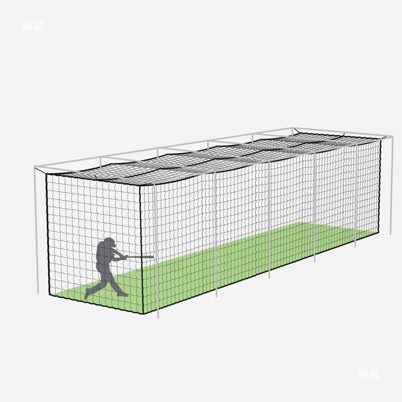 Square Baseball Batting Cage